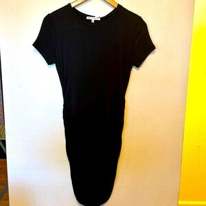 Antistar Super Soft short sleeve Black casual dress. Rushing on both sides.